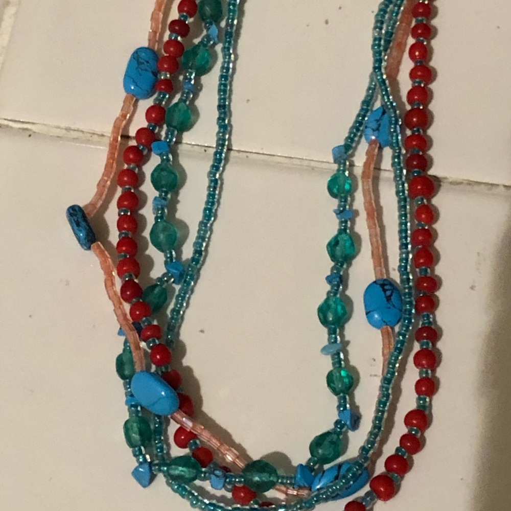 Indian multiple strand necklace